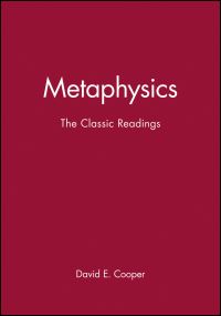 Book Cover for Metaphysics by David E Cooper