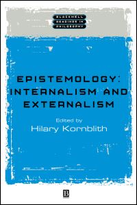 Book Cover for Epistemology by Hilary Kornblith