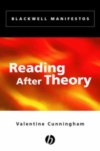 Book Cover for Reading After Theory by Valentine Cunningham