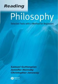 Book Cover for Reading Philosophy by Samuel D Guttenplan, Jennifer Hornsby, Christopher Janaway