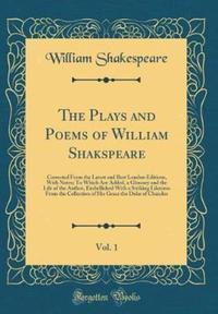 Book Cover for The Plays and Poems of William Shakspeare, Vol. 1 by William Shakespeare