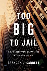 Book Cover for Too Big to Jail by Brandon Garrett