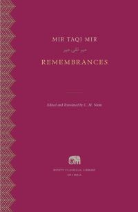 Book Cover for Remembrances by Mir Taqi Mir