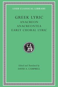 Book Cover for Greek Lyric by David A Campbell