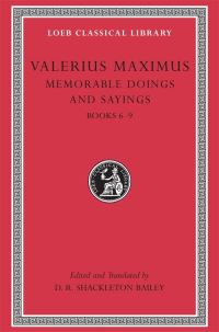 Book Cover for Memorable Doings and Saying by Valerius Maximus