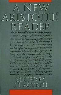Book Cover for A New Aristotle Reader by J L Ackrill