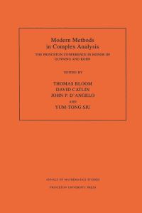 Book Cover for Modern Methods in Complex Analysis by Thomas Bloom, David W. Catlin, John P. D'Angelo, Yum-Tong Siu
