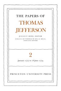 Book Cover for The Papers of Thomas Jefferson, Volume 2 by Thomas Jefferson