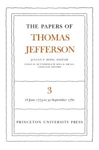 Book Cover for The Papers of Thomas Jefferson, Volume 3 by Thomas Jefferson