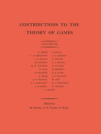 Book Cover for Contributions to the Theory of Games, Volume III by Melvin Dresher, Albert William Tucker, Philip Wolfe