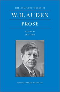 Book Cover for Prose. Volume IV 1956-1962 by W H Auden