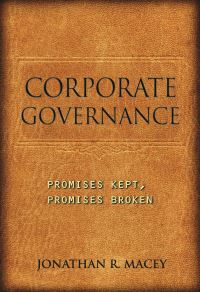 Book Cover for Corporate Governance by Jonathan R Macey