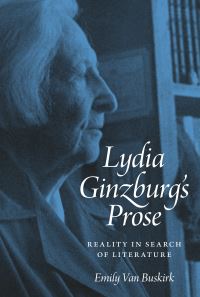 Book Cover for Lydia Ginzburg's Prose by Emily S Van Buskirk