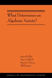 Book Cover for What Determines an Algebraic Variety? by János Kollár, Max Lieblich, Martin C. Olsson, Will Sawin