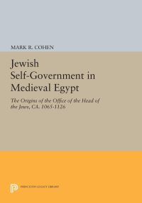 Book Cover for Jewish Self-Government in Medieval Egypt by Mark R Cohen