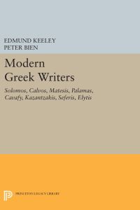 Book Cover for Modern Greek Writers by Edmund Keeley
