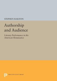 Book Cover for Authorship and Audience by Stephen Railton