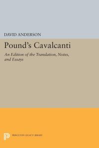 Book Cover for Pound's Cavalcanti by David Anderson