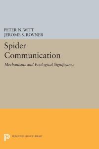 Book Cover for Spider Communication by Peter N Witt, Jerome S Rovner