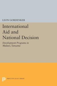 Book Cover for International Aid and National Decision by Leon Gordenker