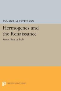 Book Cover for Hermogenes and the Renaissance by Annabel M Patterson