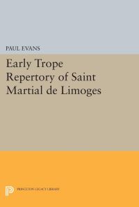 Book Cover for Early Trope Repertory of Saint Martial De Limoges by Paul Evans