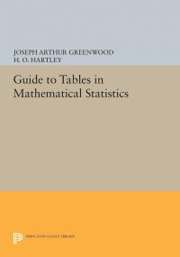 Book Cover for Guide to Tables in Mathematical Statistics by Joseph Arthur Greenwood, H O Hartley