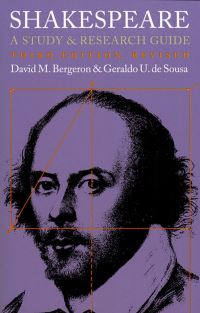 Book Cover for Shakespeare by David M Bergeron, Geraldo U de Sousa