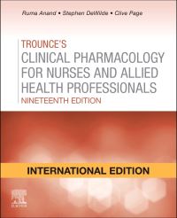 Book Cover for Trounces Pharmacology for Nurses and Allied Health Professionals, International Edition by Page, Gardner