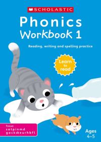 Book Cover for Phonics Workbooks. Book 1 by Rachel Russ