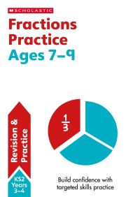 Book Cover for Fractions Practice. Ages 7-9 by Paul Hollin