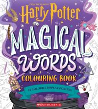 Book Cover for Magical Words Colouring Book by Aly Gabriela Pirela, Violet Tobacco