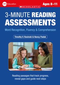 Book Cover for 3 Minute Reading Assessments Ages 8-11 by Timothy V Rasinski, Nancy Padak