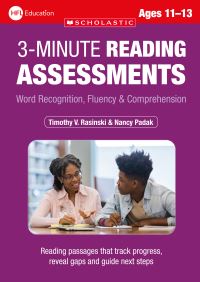 Book Cover for 3 Minute Reading Assessments Ages 11-13 by Timothy V Rasinski, Nancy Padak