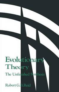 Book Cover for Evolutionary Theory by Robert G B Reid