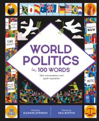 Book Cover for World Politics in 100 Words by Ellie Levenson