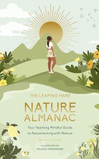 Book Cover for The Leaping Hare Nature Almanac by Raluca Spatacean