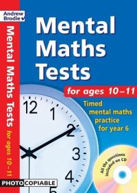 Book Cover for Mental Maths Tests for Ages 10-11 by Andrew Brodie