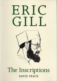 Book Cover for Eric Gill The Inscriptions by David Peace