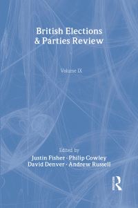 Book Cover for British Elections & Parties Review. Vol. 9 by Justin Fisher