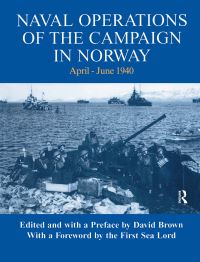 Book Cover for Naval Operations of the Campaign in Norway, April-June 1940 by David Brown