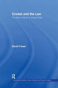Book Cover for Cricket and the Law by David Fraser