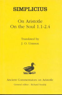 Book Cover for On Aristotle by Simplicius, Peter Lautner