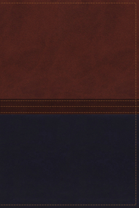 Book Cover for NKJV, The MacArthur Study Bible, Leathersoft, Brown/Navy, Thumb Indexed by Thomas Nelson