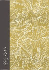 Book Cover for NKJV, UltraSlim Reference Bible, Large Print, Cloth Over Board, Yellow/Gray, Thumb Indexed, Red Letter by Thomas Nelson