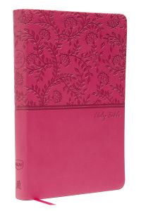 Book Cover for NKJV, Value Thinline Bible, Pink Leathersoft, Red Letter, Comfort Print by Thomas Nelson