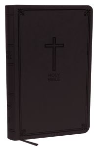 Book Cover for NKJV, Deluxe Gift Bible, Leathersoft, Gray, Red Letter, Comfort Print by Thomas Nelson