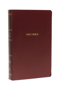 Book Cover for NKJV, Gift and Award Bible, Leather-Look, Burgundy, Red Letter, Comfort Print by Thomas Nelson