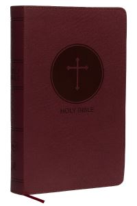 Book Cover for NKJV, Deluxe Gift Bible, Leathersoft, Burgundy, Red Letter, Comfort Print by Thomas Nelson