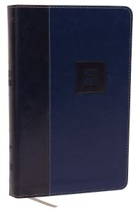 Book Cover for NKJV, Deluxe Gift Bible, Leathersoft, Blue, Red Letter, Comfort Print by Thomas Nelson